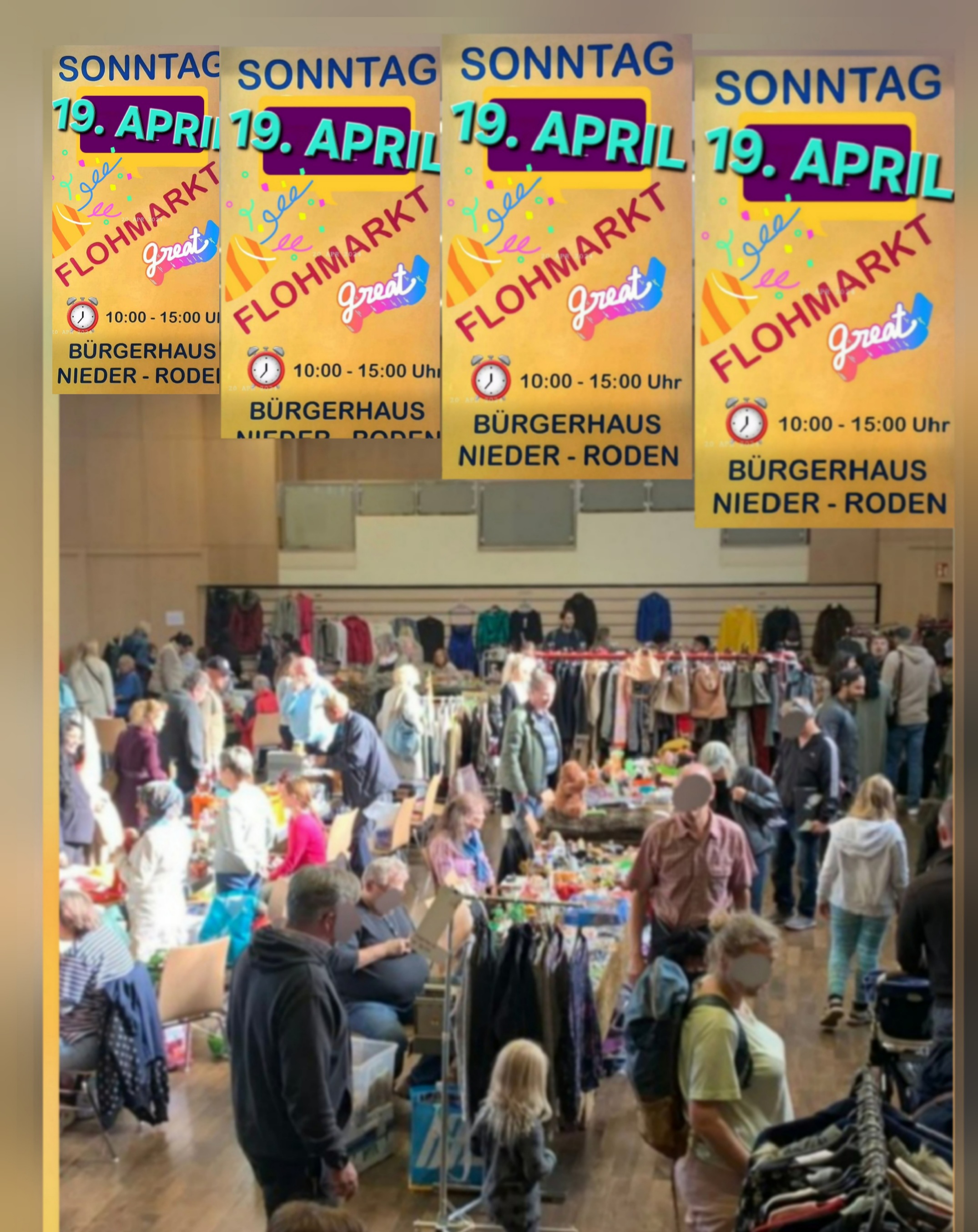 Hallenflohmarkt 19. April 