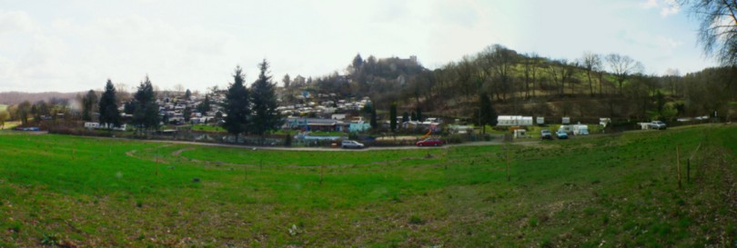 Panoramabild Campingplatz Fischbachtal